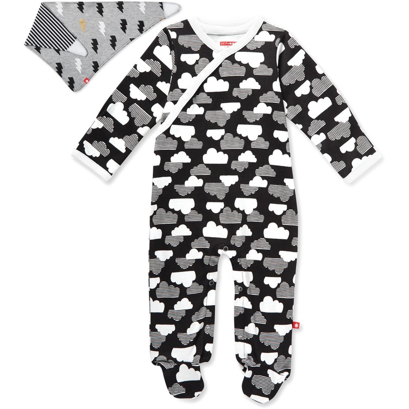 Skip Hop Star-Struck Footie & Bandana Bib – Grey (9 Months)