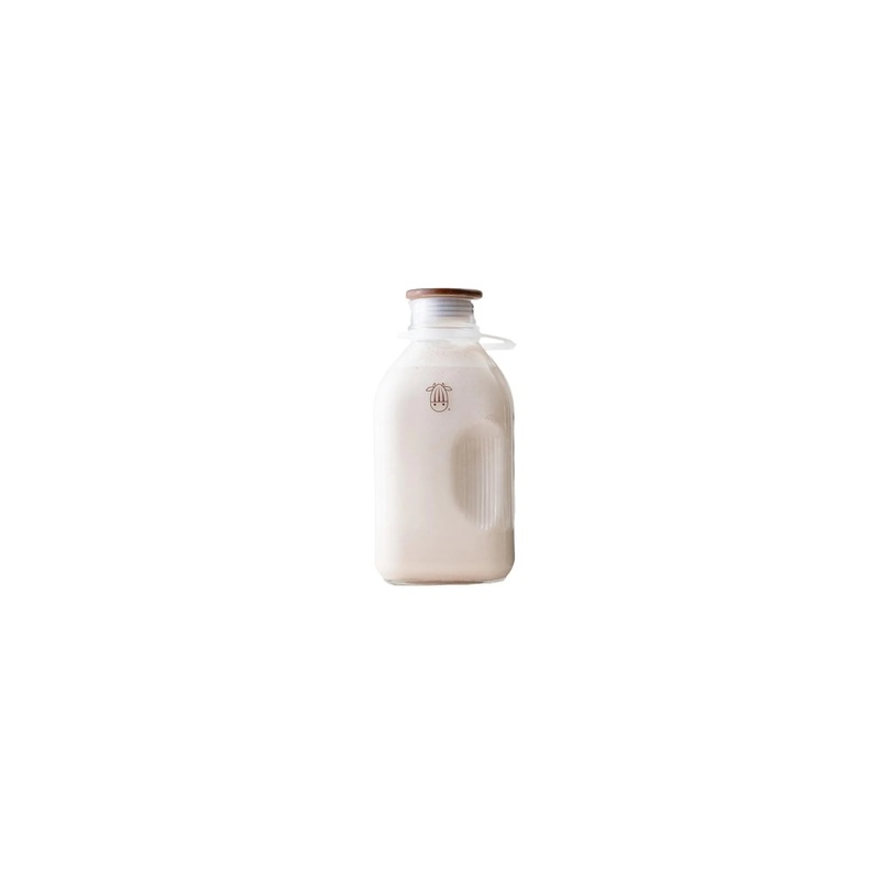 60oz Glass Milk Jug with Easy-Pour Spout