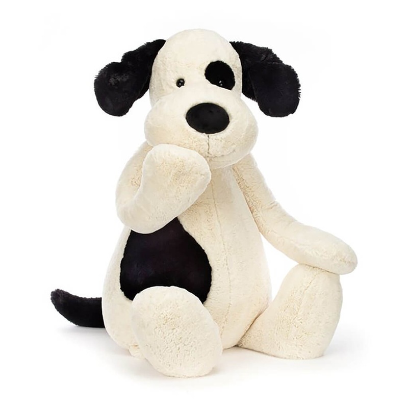 Bashful Black + Cream Puppy Giant
