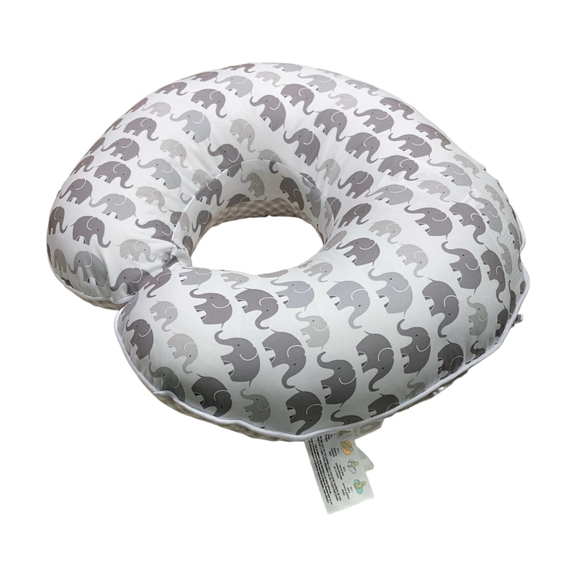 Boppy Nursing and Infant Support Pillow, Grey Elephant