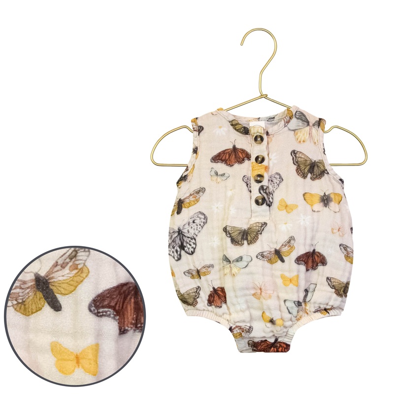 Cloud Muslin Bubble Romper – Amelia