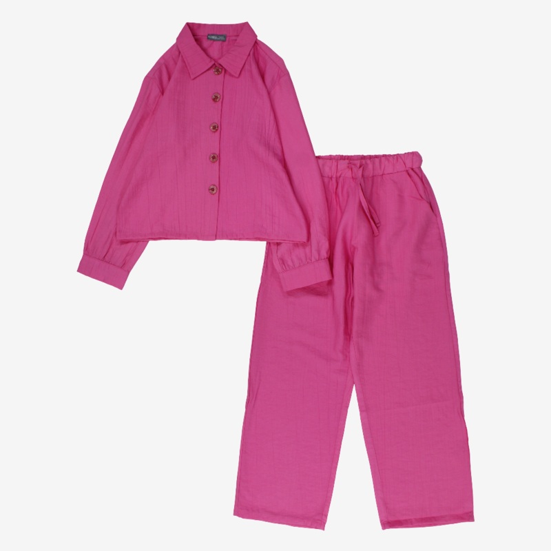 Girls 2-Piece Outfit Set  Fuchsia