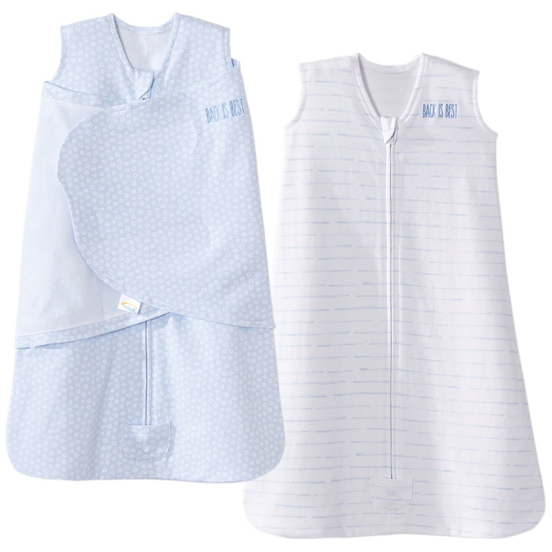 Halo SleepSack 2-Piece Gift Set – Blue Circles/Stripes (Small)