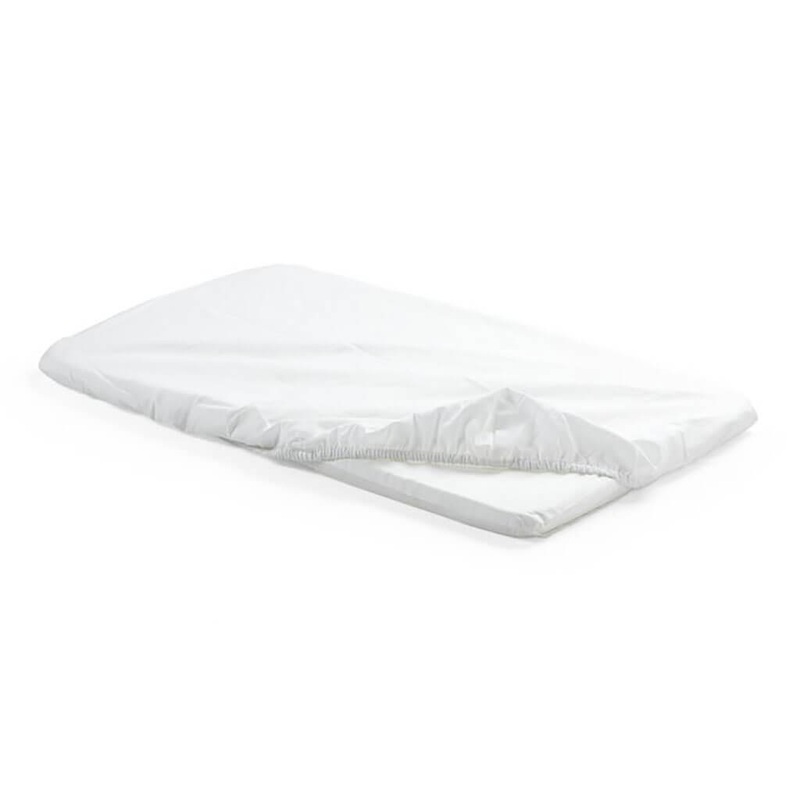 Home Crib Fitted Sheet White