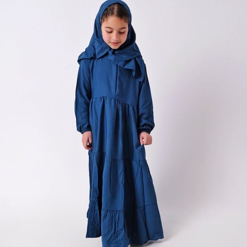 Petroleum Blue Praying Gown “Isdal”