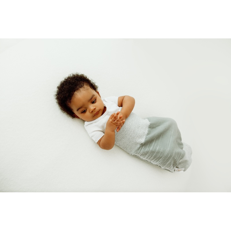 Swaddelini Grey Arms Out Short Sleeve Sleep Sack