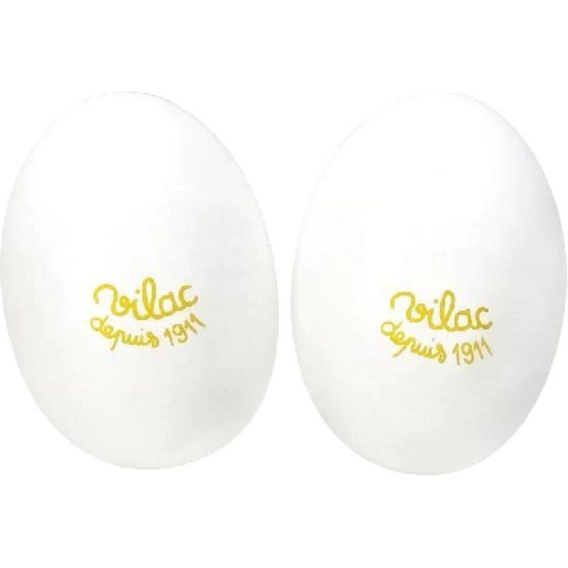 Wooden Egg Maracas – White