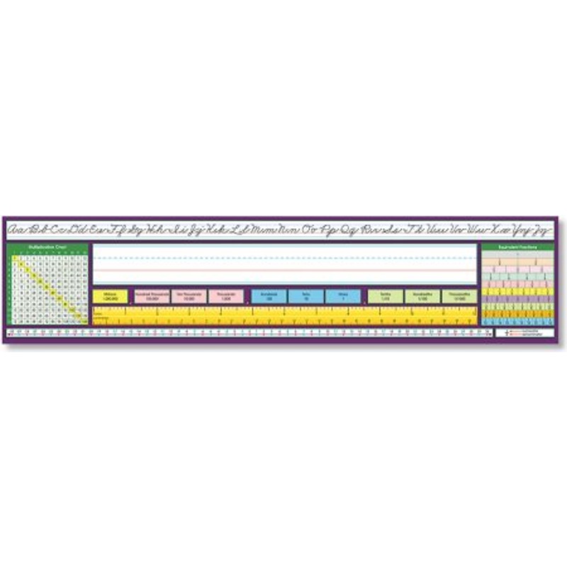 Adhesive Intermediate Traditional Cursive Desk Plates