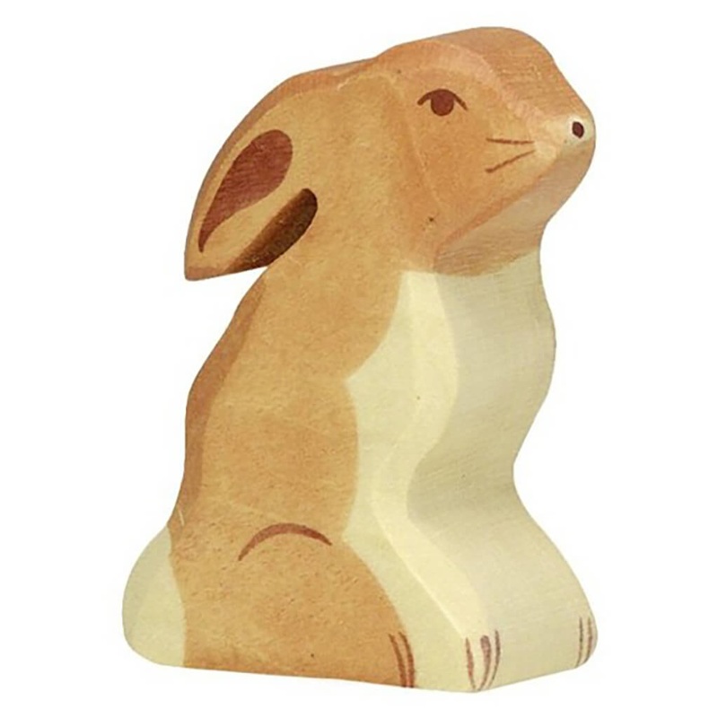 Holztiger Wooden Animal Sitting Hare
