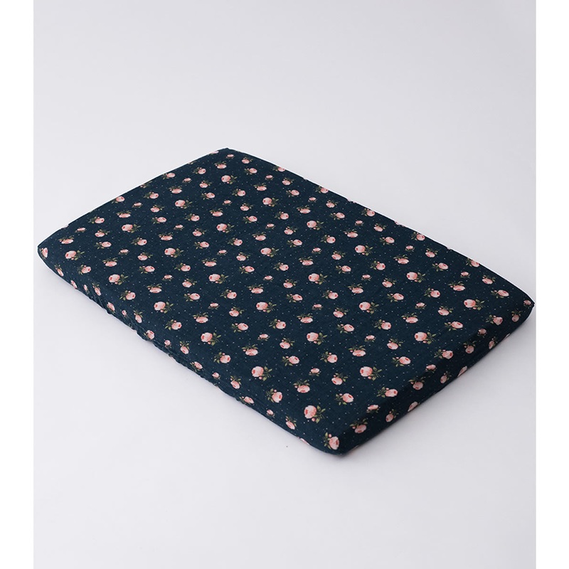 Little Unicorn Cotton Muslin Mini Crib Sheet – Midnight Rose