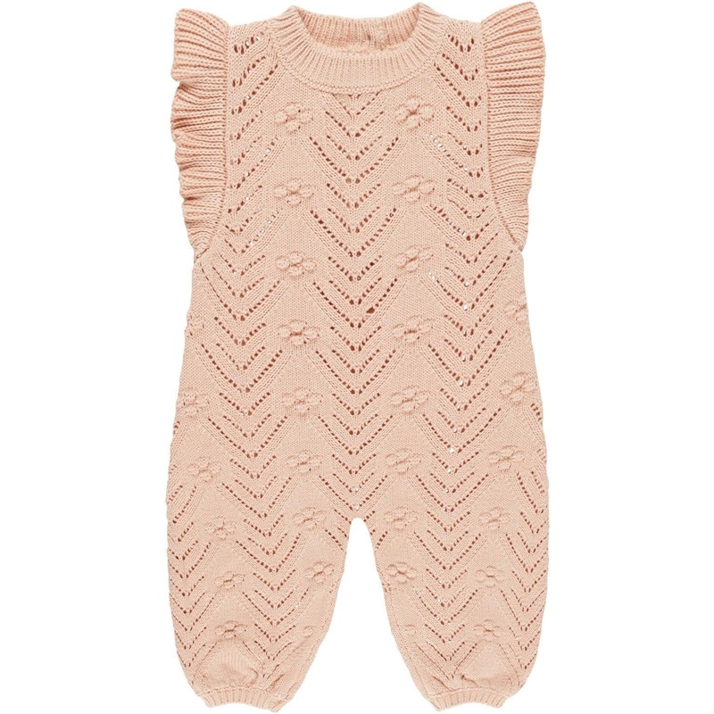 Quincy Mae Mira Knit Romper || Melon