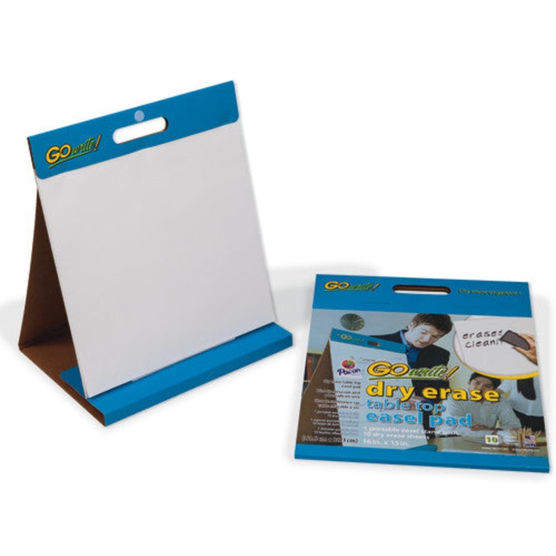 Array (Formerly GoWrite!) Dry Erase Table Top Easel Pad, Non-Adhesive, White, 16″ x 15″, 10 Sheets