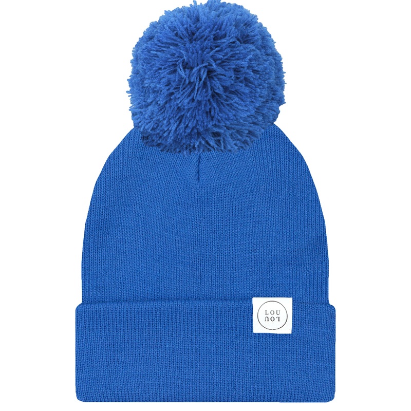 Beanie with Pom – Cobalt Blue
