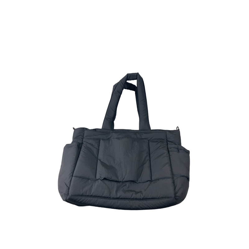 Calpak Diaper Tote Bag with Laptop Sleeve, Black