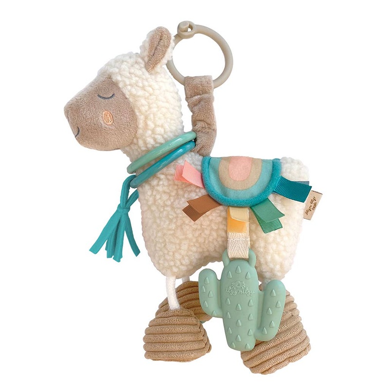 Itzy Friends Link & Love Activity Plush with Teether Toy: Llama