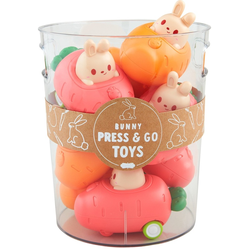 Mud Pie Bunny Press & Go Toys