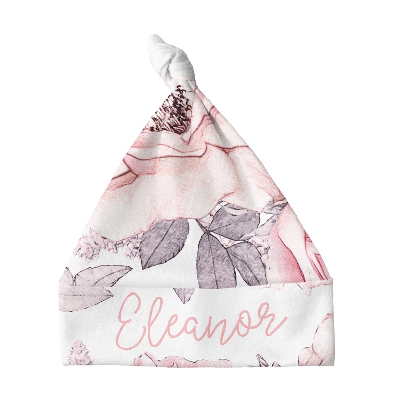 Sugar + Maple Knotted Baby Hat – Wallpaper Floral