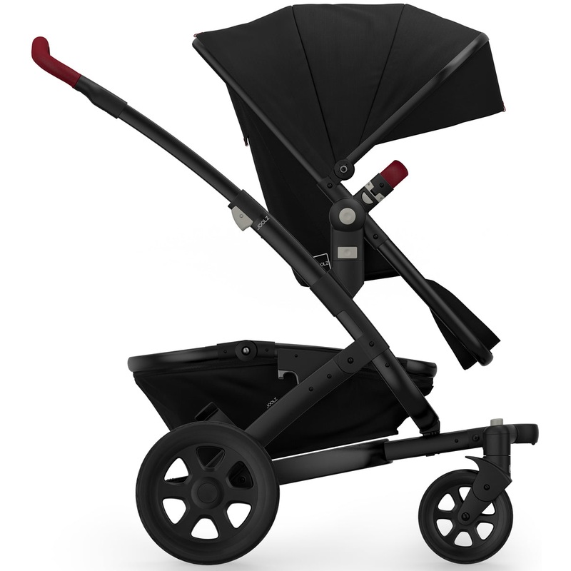 Joolz Geo 2 Tailor Mono Stroller – Black/Black/Black/Tango Red
