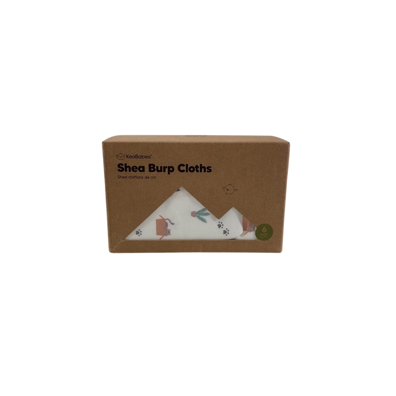 KeaBabies Shea Burp Cloths 6 Pack, Pets & Paws