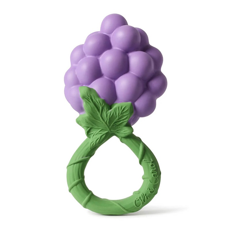 Natural Rubber Rattle Grape