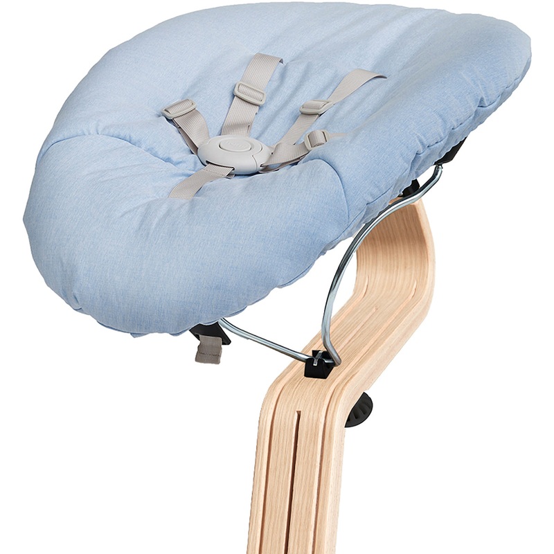 Nomi Baby Base 2.0 Bouncer – Black with Blue Cushion