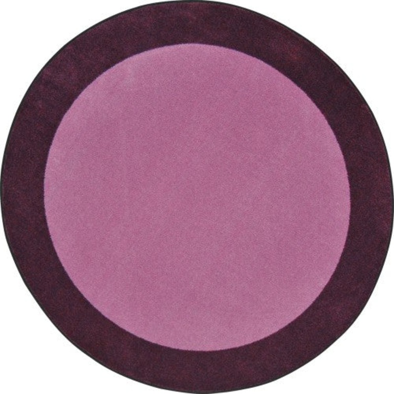 All Around Rug, 5’4″ Round, Purple