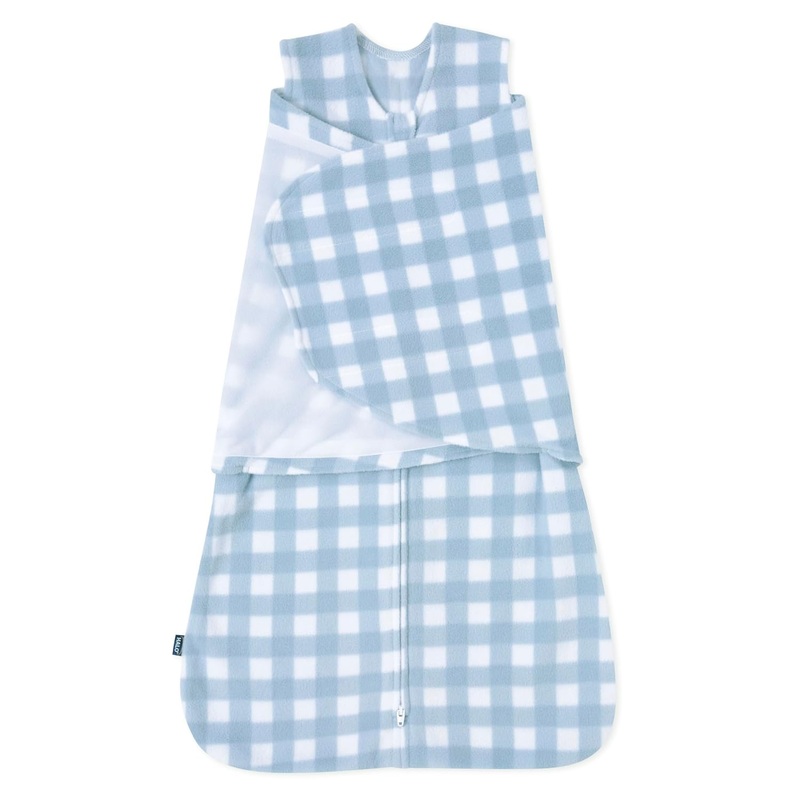 Halo Micro-Fleece SleepSack, Small, Gingham Blue