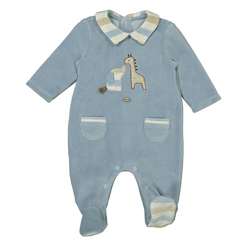 MYL Velour Onesie Polar Blue