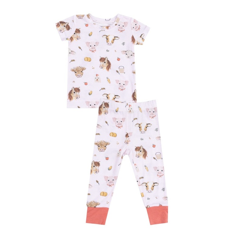 Pajama Set Vintage Animals Faces