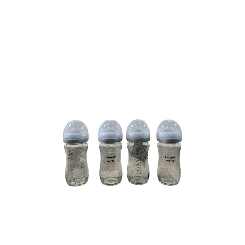 Philips Avent Natural Glass Baby Bottles, 4 Pack, 8oz