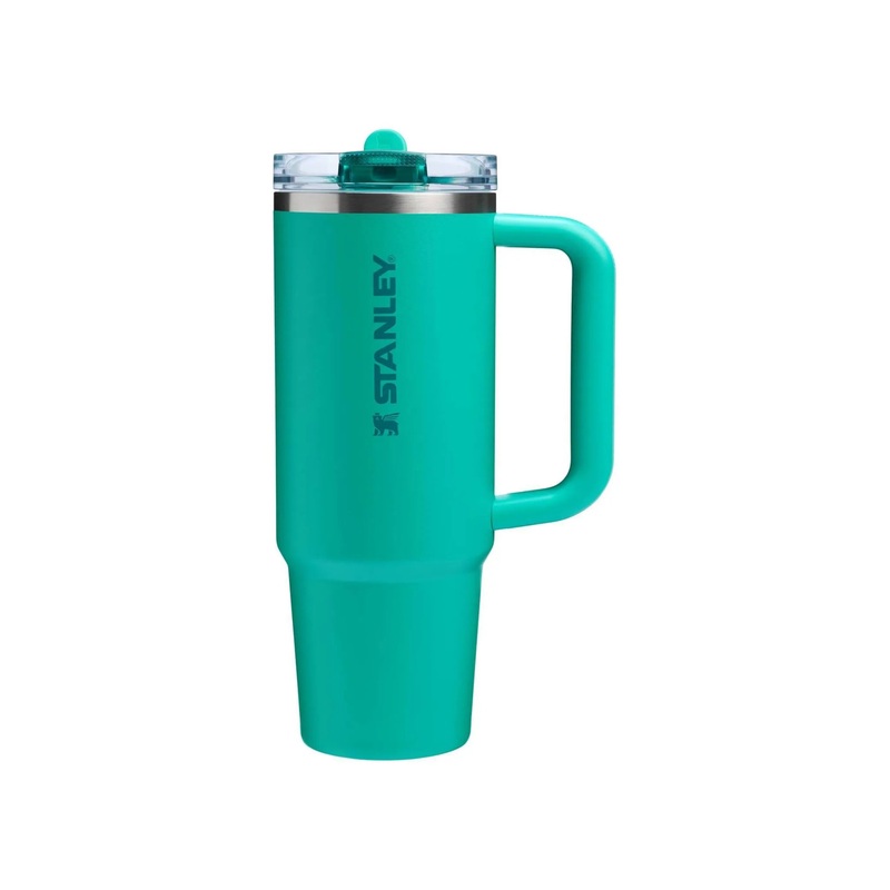 Stanley 30 oz Stainless Steel Quencher Pro Tour Tumbler- Gumdrop Green (See Description)