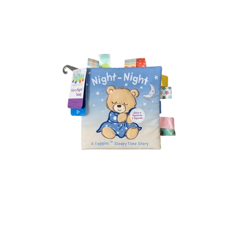 Taggies Touch & Feel Soft Cloth Book, Starry Night Teddy