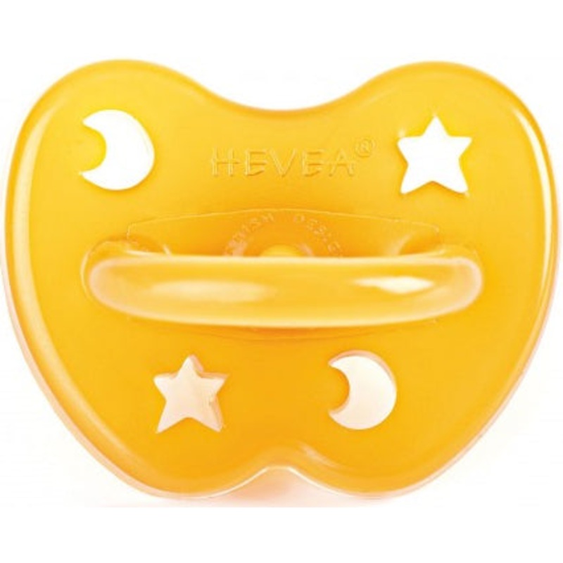 Hevea Natural Rubber Pacifer – Star & Moon (3-36 Months)