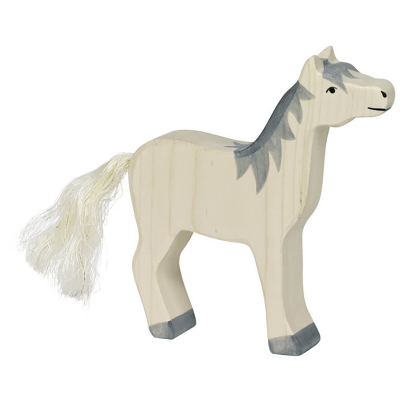 Holztiger Wooden Animal Horse Head Raised