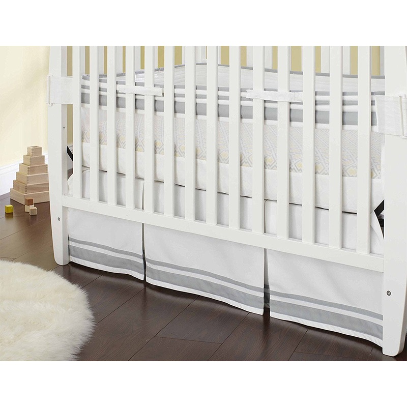 Just Born Crib Skirt – Grey