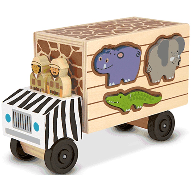 Melissa & Doug Animal Rescue Shape Sorter Truck