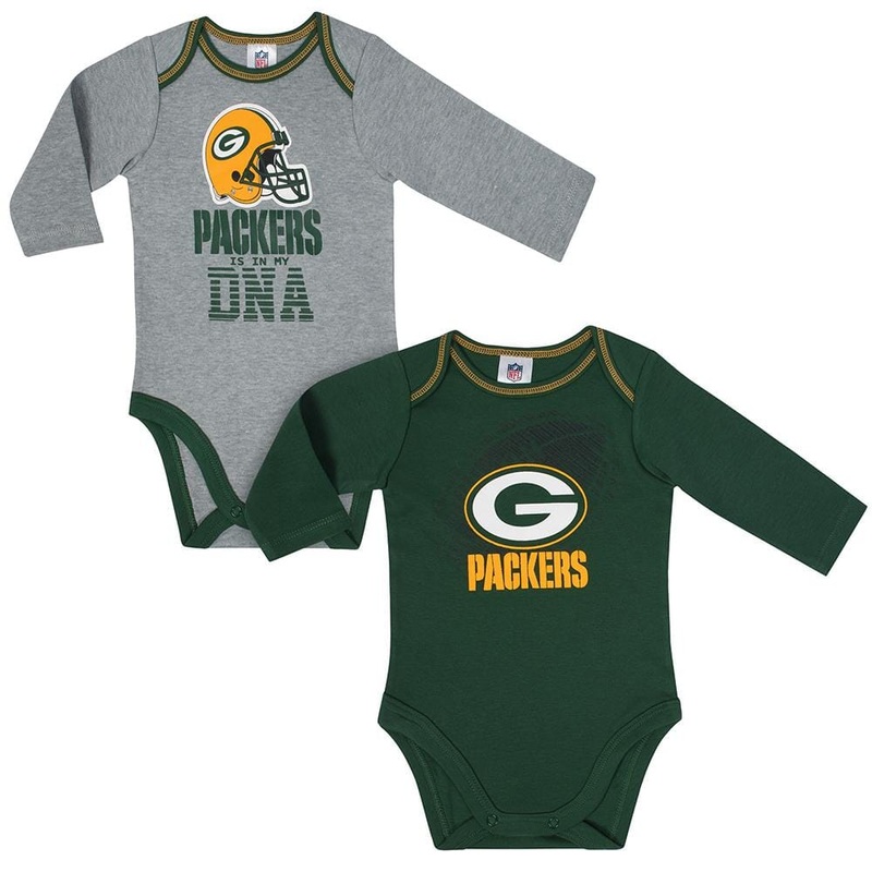 Packers Baby Boys 2-Pack Long Sleeve Bodysuit