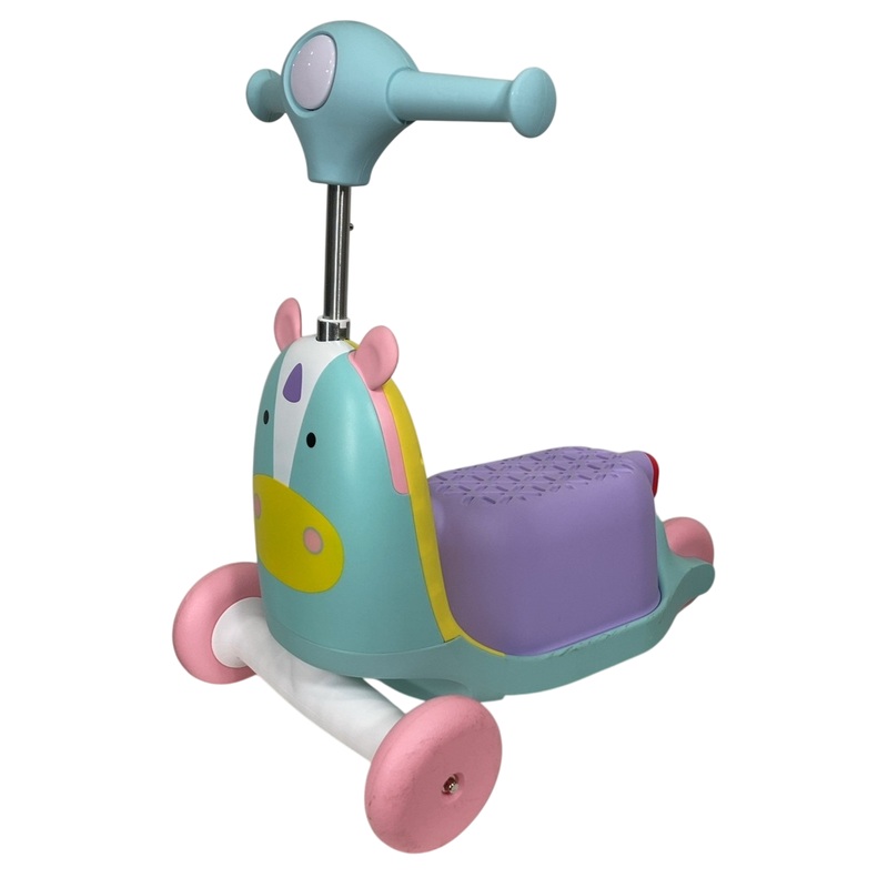 Skip Hop 3 In 1 Ride On Scooter, Unicorn