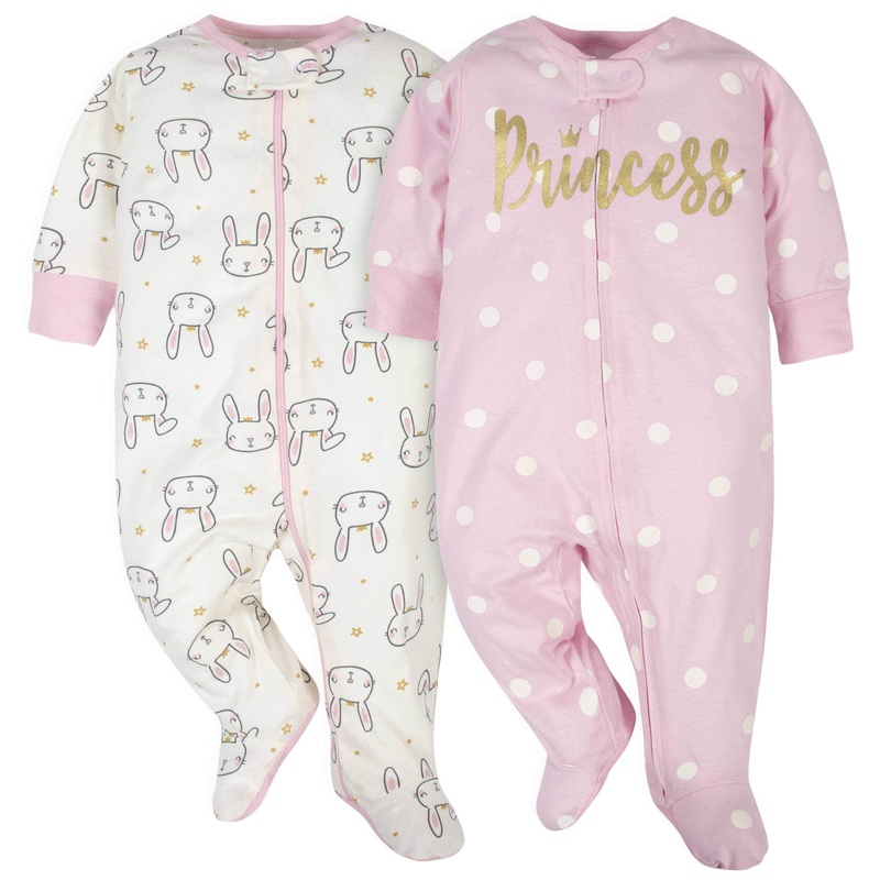 2-Pack Baby Girls Princess Sleep N’ Plays