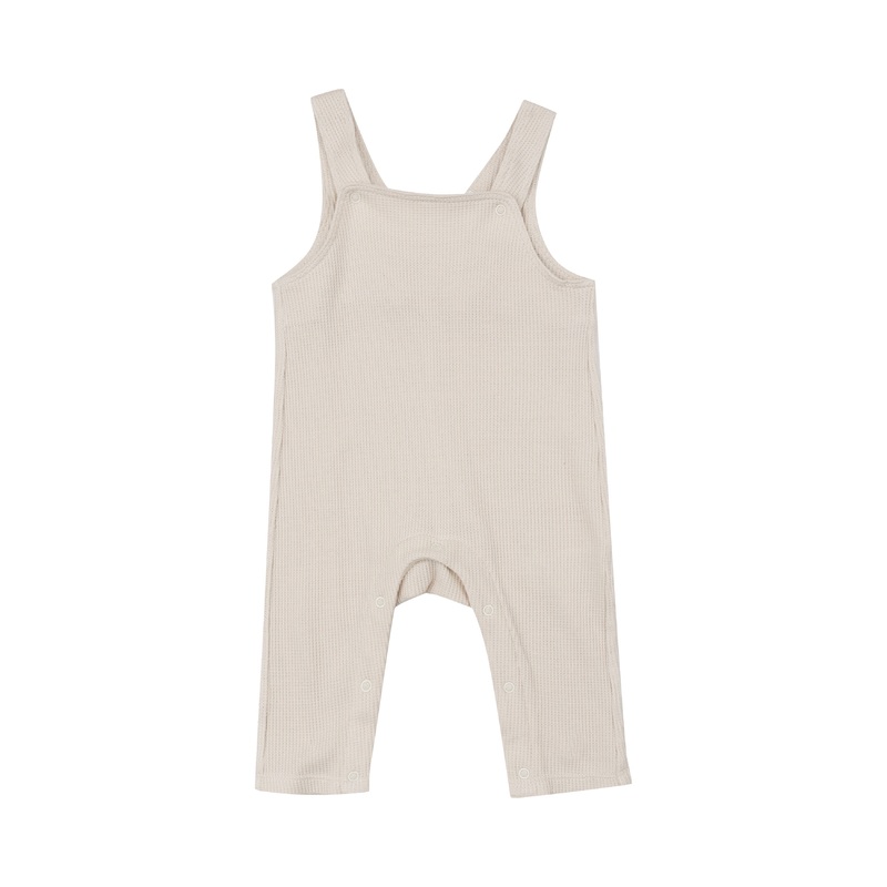 Angel Dear – Waffle Overalls – Oatmeal