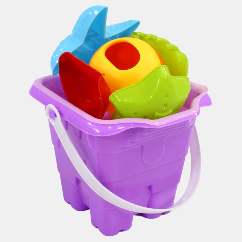 Beach Bucket with Water Sprayer  Lavender