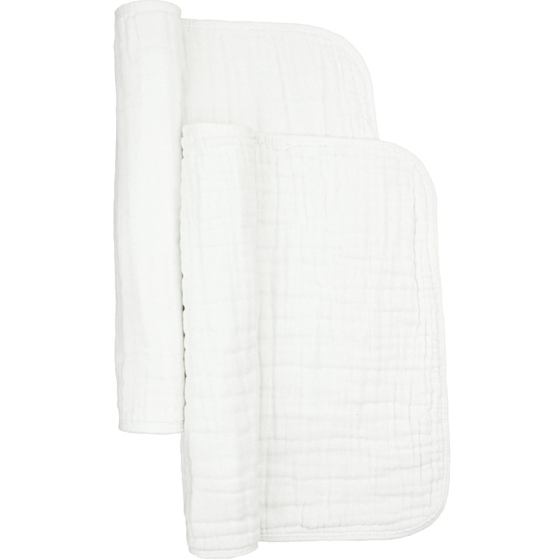 Cloud Muslin Burp Cloth – 2 Pack – White