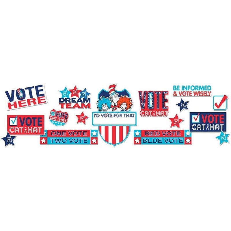 Dr. Seuss ‘Cat in the Hat for President’ Bulletin Board Set