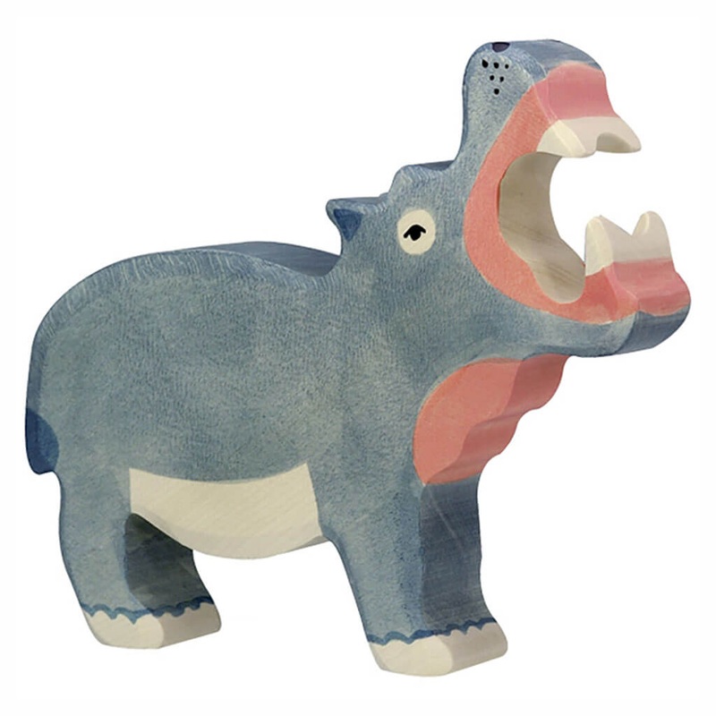 Holztiger Wooden Animal Hippopotamus