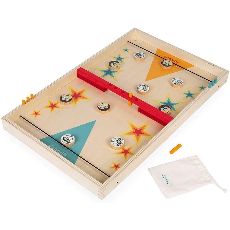Janod Wooden Classic Sling Puck Tabletop Game