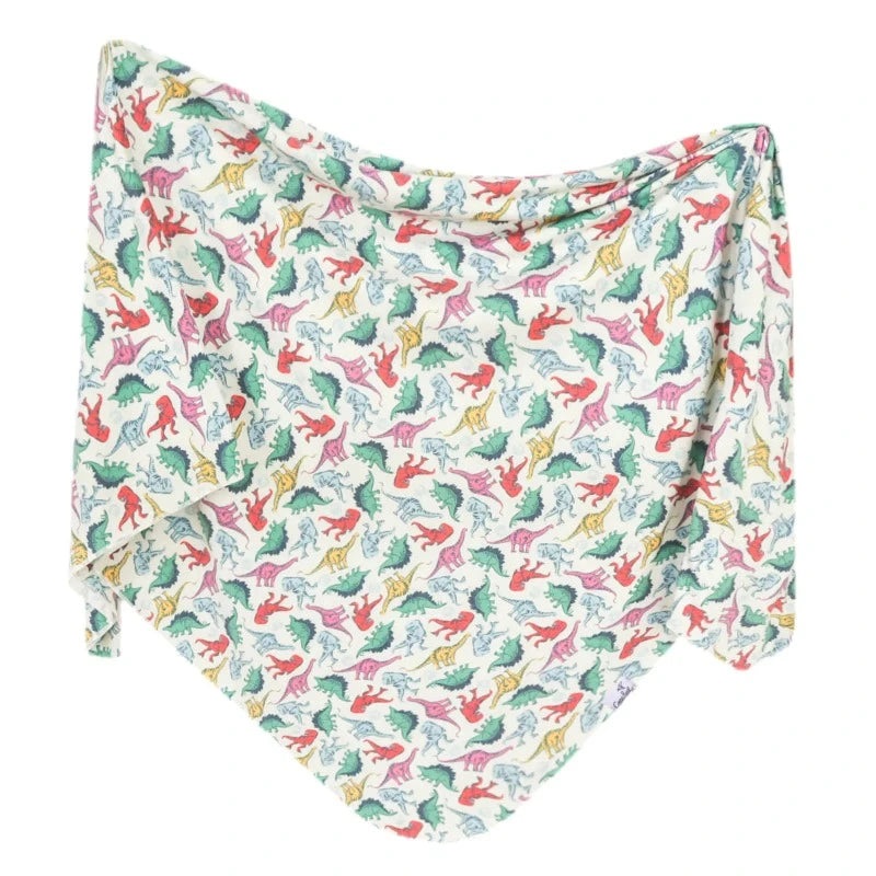 Knit Swaddle Blanket – Dinosaurs of Jurassic Park