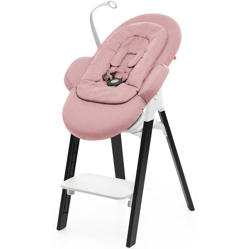 Stokke Steps Newborn Bouncer Seat – Oak Black/Pink