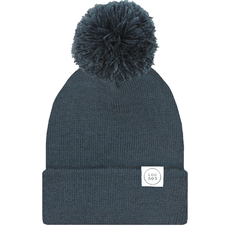 Beanie with Pom – Navy