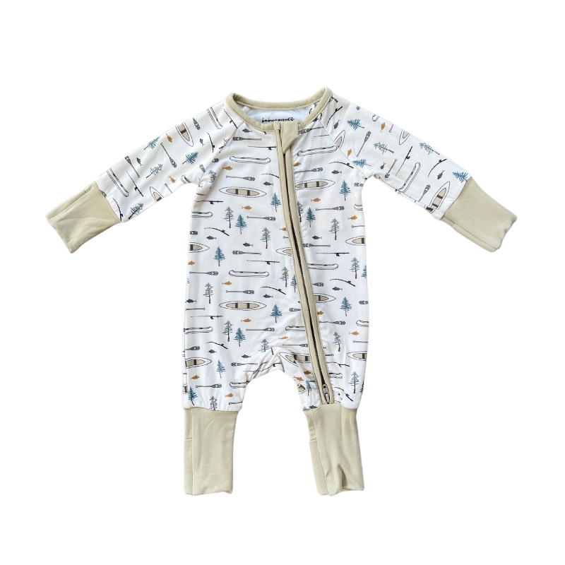 Long Sleeve Zip Romper – Canoe