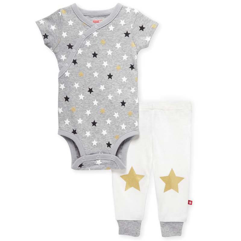Skip Hop Star-Struck Bodysuit & Pant Set – Grey (9 Months)